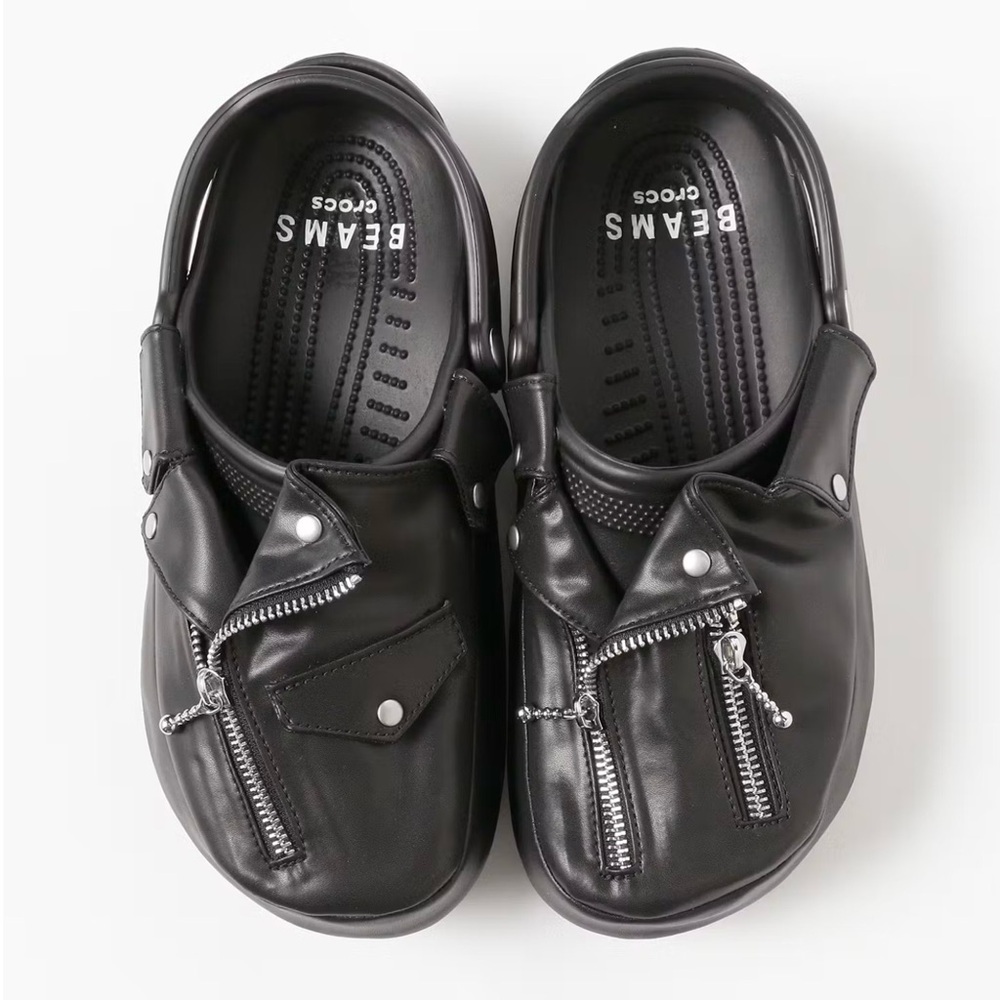 BEAMS Crocs “Leather Rider” Slip-On Shoes Mens 8 Woman’s 10